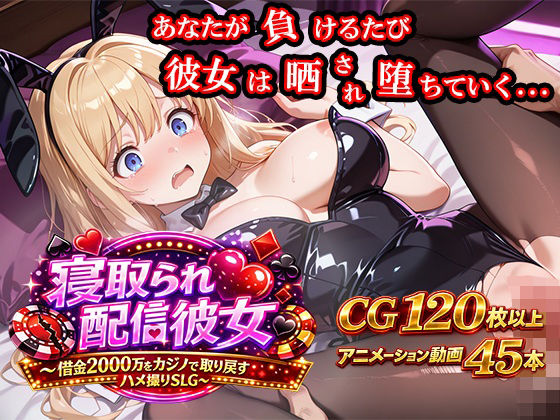 寝取られ配信彼女 〜借金2000万をカジノで取り戻すハメ撮りSLG〜｜ノワールワークス❤【動画・アニメーション】