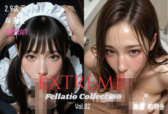 2.9次元AI美女 PORTRAIT EXTREME Fellatio Collection VOL.02 AI SEX 動画集 ジャンル▶3DCG｜評価5.00